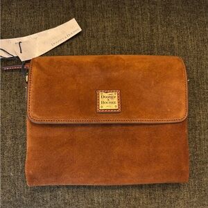 Dooney & Bourke Tan Suede Messenger Bag